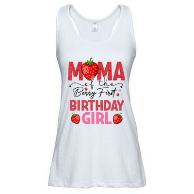 Mama Of The Berry First Birthday Gifts Sweet Strawberry Ladies Essential Flowy Tank