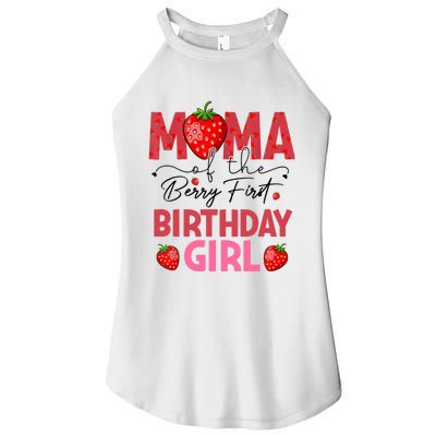 Mama Of The Berry First Birthday Gifts Sweet Strawberry Women's Perfect Tri Rocker Tank