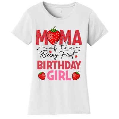 Mama Of The Berry First Birthday Gifts Sweet Strawberry Women's T-Shirt