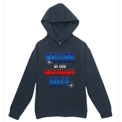 Mom Of The Birthday Spider Web Boy Mom And Dad Family Urban Pullover Hoodie