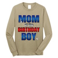 Mom Of The Birthday Spider Web Boy Mom And Dad Family Long Sleeve Shirt