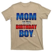 Mom Of The Birthday Spider Web Boy Mom And Dad Family T-Shirt