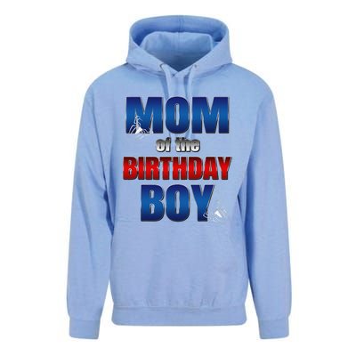 Mom Of The Birthday Spider Web Boy Mom And Dad Family Unisex Surf Hoodie