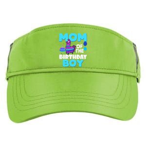 Mom Of The Birthday Boy Llama Mom And Dad Family Party Adult Drive Performance Visor