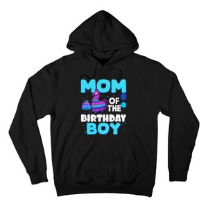 Mom Of The Birthday Boy Llama Mom And Dad Family Party Hoodie