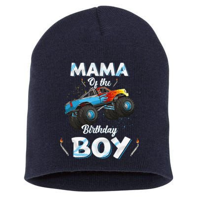 Mama Of The Birthday Bboy Monster Truck Bday Women Mom Mommy Short Acrylic Beanie