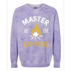 Master Of The Campfire Camping & Outdoors Colorblast Crewneck Sweatshirt