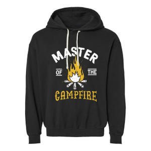 Master Of The Campfire Camping & Outdoors Garment-Dyed Fleece Hoodie