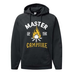 Master Of The Campfire Camping & Outdoors Performance Fleece Hoodie