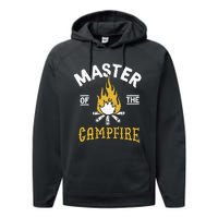 Master Of The Campfire Camping & Outdoors Performance Fleece Hoodie