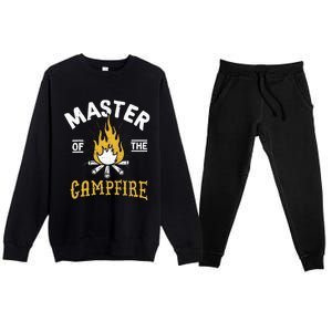 Master Of The Campfire Camping & Outdoors Premium Crewneck Sweatsuit Set