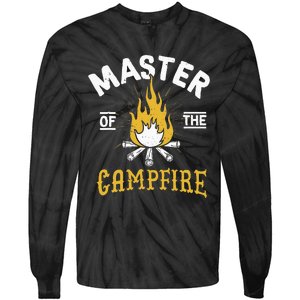 Master Of The Campfire Camping & Outdoors Tie-Dye Long Sleeve Shirt