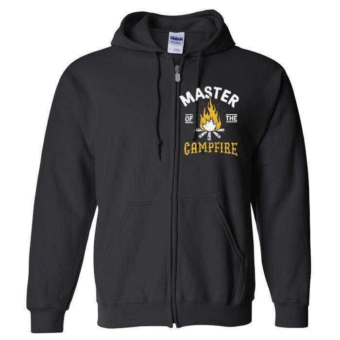 Master Of The Campfire Camping & Outdoors Full Zip Hoodie