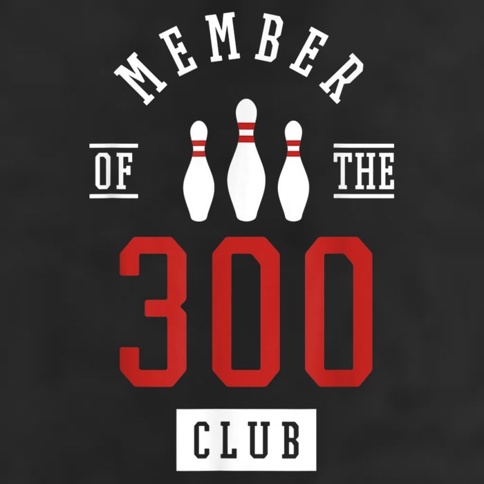 Member Of The 300 Club Bowling Ball Strike Pins Beanie