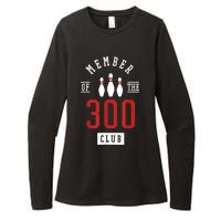 Member Of The 300 Club Bowling Ball Strike Pins Womens CVC Long Sleeve Shirt