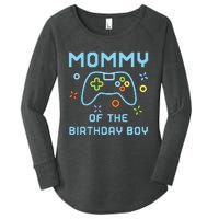 Mommy of the Birthday Matching Video Gamer Birthday Women's Perfect Tri Tunic Long Sleeve Shirt