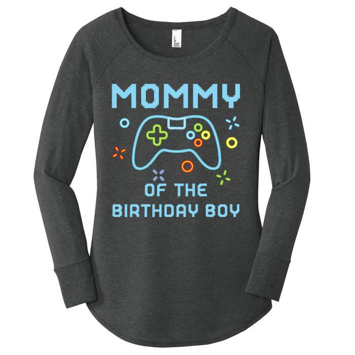 Mommy of the Birthday Matching Video Gamer Birthday Women's Perfect Tri Tunic Long Sleeve Shirt