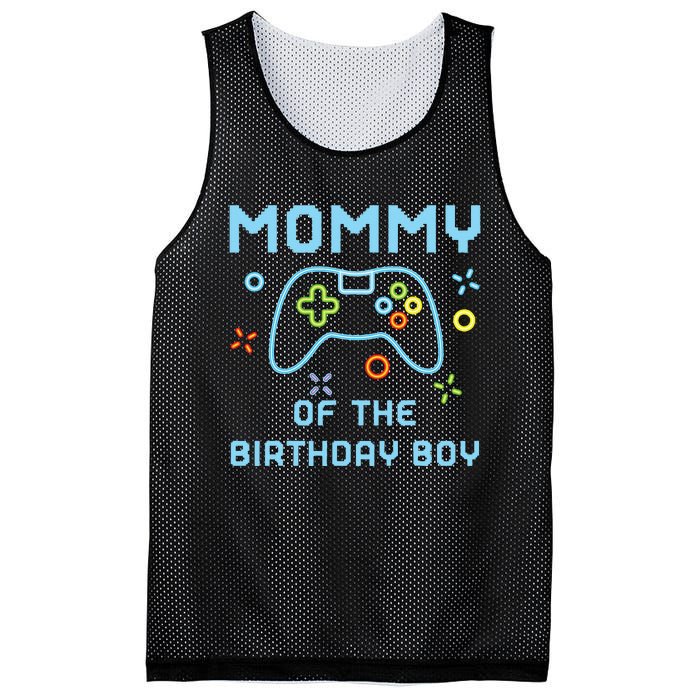 Mommy of the Birthday Matching Video Gamer Birthday Mesh Reversible Basketball Jersey Tank