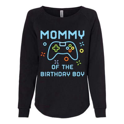 Mommy of the Birthday Matching Video Gamer Birthday Womens California Wash Sweatshirt