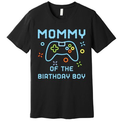 Mommy of the Birthday Matching Video Gamer Birthday Premium T-Shirt