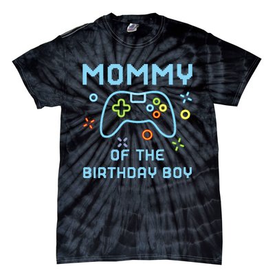 Mommy of the Birthday Matching Video Gamer Birthday Tie-Dye T-Shirt