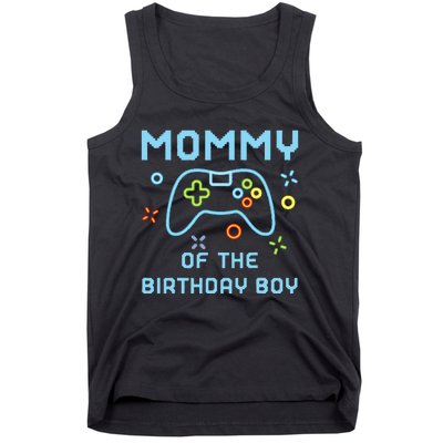 Mommy of the Birthday Matching Video Gamer Birthday Tank Top