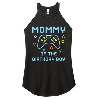 Mommy of the Birthday Matching Video Gamer Birthday Women's Perfect Tri Rocker Tank