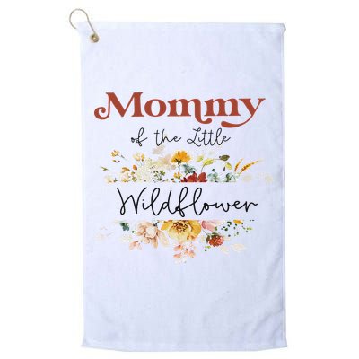 Mommy Of The Little Wildflower Birthday Party Baby Shower Golf Towel