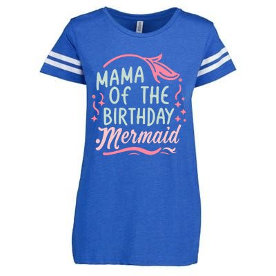 Mama Of The Birthday Mermaid Birthday Party Mermaid Mother Enza Ladies Jersey Football T-Shirt