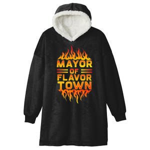 Mayor Of The Flavor Town Hooded Wearable Blanket