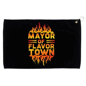 Mayor Of The Flavor Town Grommeted Golf Towel