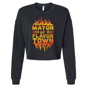 Mayor Of The Flavor Town Cropped Pullover Crew