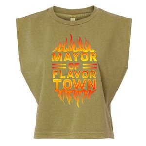 Mayor Of The Flavor Town Garment-Dyed Women's Muscle Tee