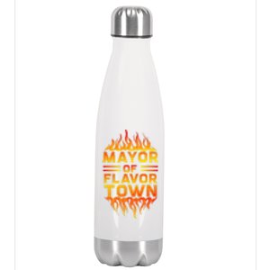 Mayor Of The Flavor Town Stainless Steel Insulated Water Bottle