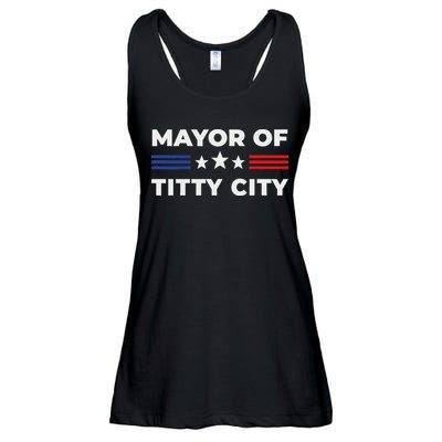 Mayor Of Titty City Ladies Essential Flowy Tank