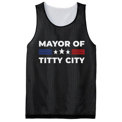 Mayor Of Titty City Mesh Reversible Basketball Jersey Tank