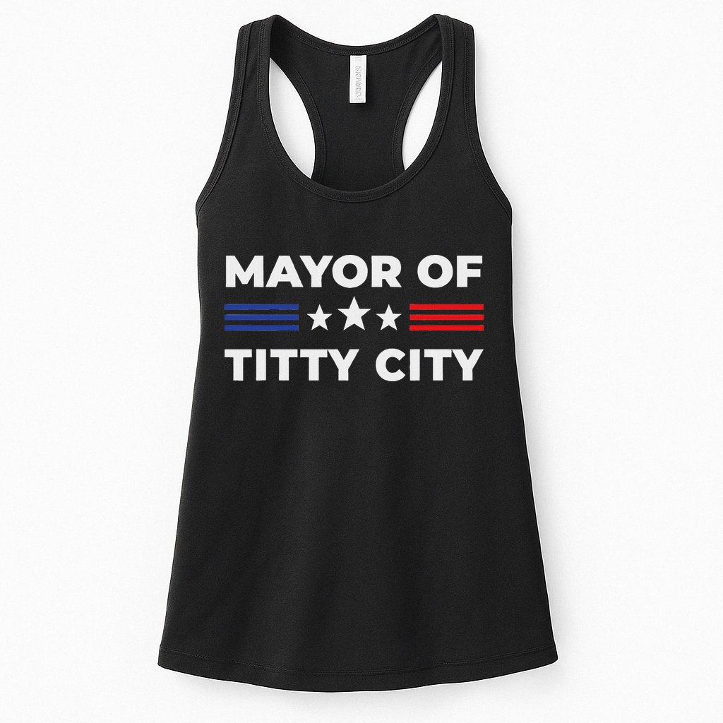Mayor Of Titty City Womens Tank Top