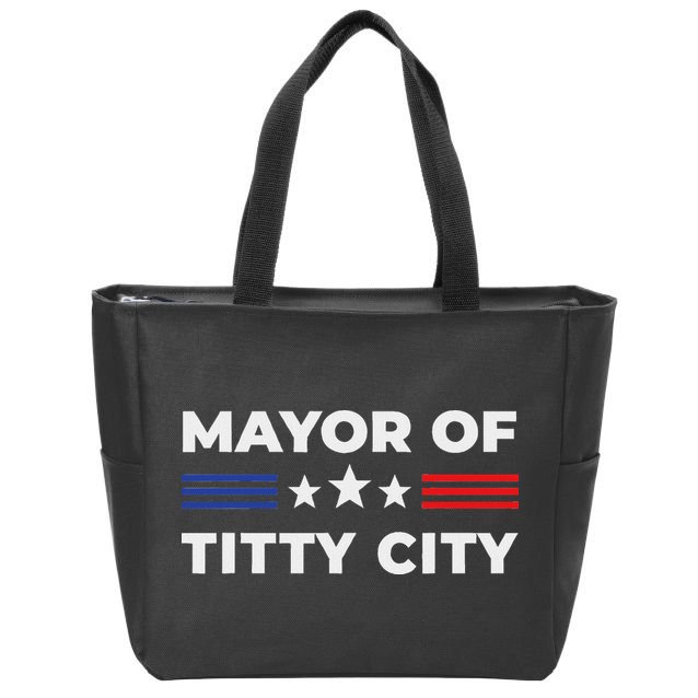 Mayor Of Titty City Zip Tote Bag