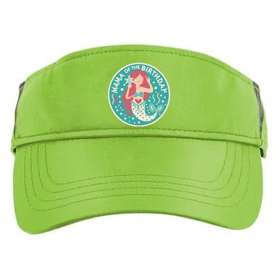 Mama Of The Birthday Mermaid Birthday Party Mermaid Mother Adult Drive Performance Visor