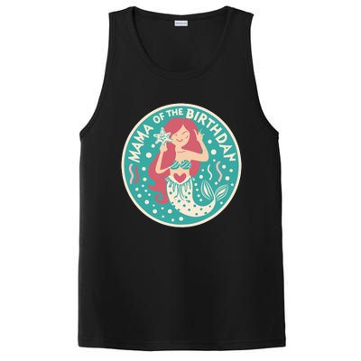 Mama Of The Birthday Mermaid Birthday Party Mermaid Mother PosiCharge Competitor Tank