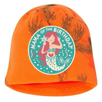 Mama Of The Birthday Mermaid Birthday Party Mermaid Mother Kati - Camo Knit Beanie