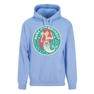 Mama Of The Birthday Mermaid Birthday Party Mermaid Mother Unisex Surf Hoodie