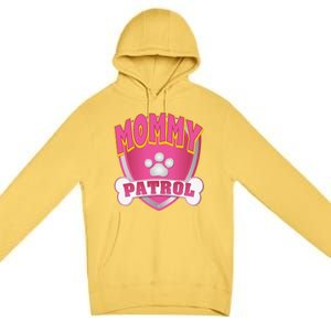 Mommy Of The Birthday Girl Dog Paw Mom Matching Premium Pullover Hoodie