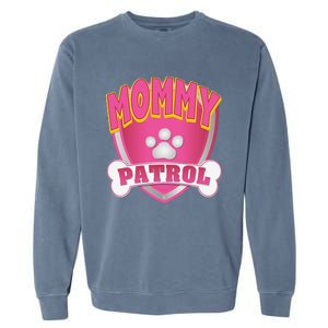 Mommy Of The Birthday Girl Dog Paw Mom Matching Garment-Dyed Sweatshirt