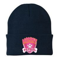 Mommy Of The Birthday Girl Dog Paw Mom Matching Knit Cap Winter Beanie