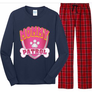 Mommy Of The Birthday Girl Dog Paw Mom Matching Long Sleeve Pajama Set