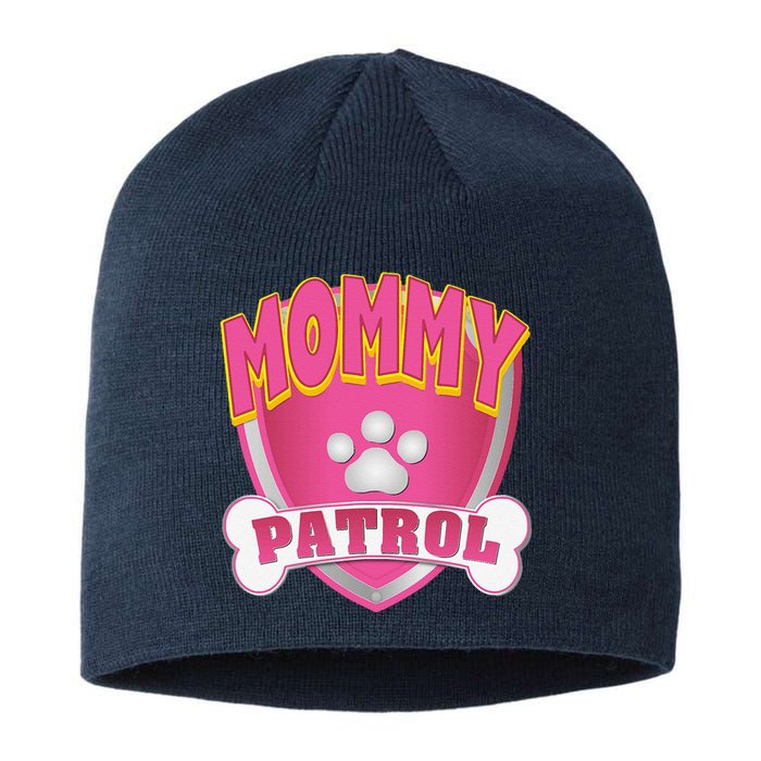 Mommy Of The Birthday Girl Dog Paw Mom Matching Sustainable Beanie