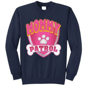 Mommy Of The Birthday Girl Dog Paw Mom Matching Tall Sweatshirt