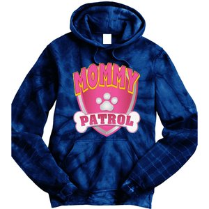 Mommy Of The Birthday Girl Dog Paw Mom Matching Tie Dye Hoodie