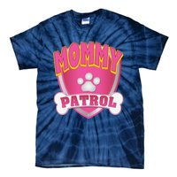 Mommy Of The Birthday Girl Dog Paw Mom Matching Tie-Dye T-Shirt